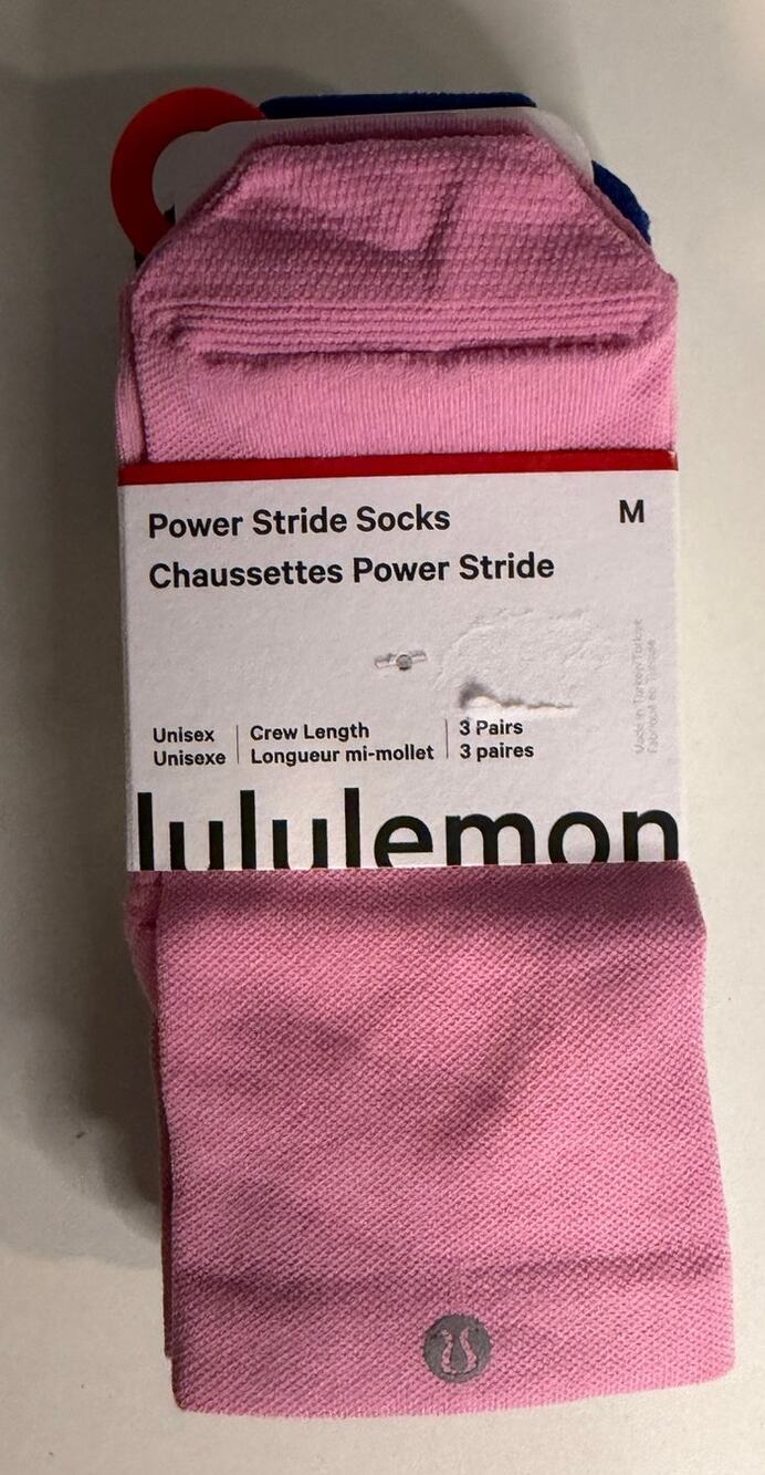 NWT Lululemon Power Stride Socks - Pack of 3
